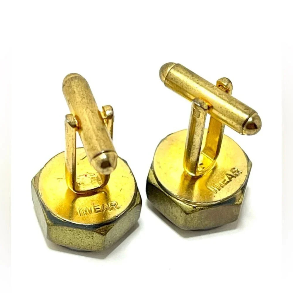 Men’s Artisan Made Cufflinks with Washer and Spacer. - Picture 3 of 3